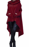 Autumn Winter Women Plus Size Loose Long Sleeve Hooded Sweatshirt Casual Pullover