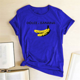 Dolce&banana Funny Printed Short Sleeve Cute Tops Graphic Tee