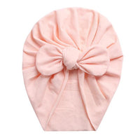 Solid Color Baby Cotton Beanies Cute Bear Ear Sweet Soft 0-4T Elastic Caps for Newborn Baby Girls Headwraps