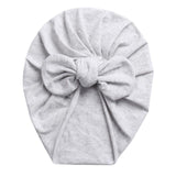 Solid Color Baby Cotton Beanies Cute Bear Ear Sweet Soft 0-4T Elastic Caps for Newborn Baby Girls Headwraps