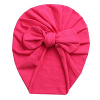 Solid Color Baby Cotton Beanies Cute Bear Ear Sweet Soft 0-4T Elastic Caps for Newborn Baby Girls Headwraps