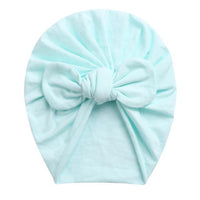 Solid Color Baby Cotton Beanies Cute Bear Ear Sweet Soft 0-4T Elastic Caps for Newborn Baby Girls Headwraps