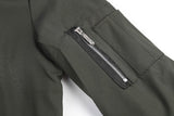Fashion Jacket Coat Stand Neck Solid Zipper Pockets S-5XL