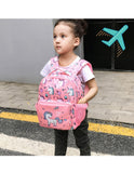 Girl Bag Child Pink Purple Printing Backpack Kindergarten Waterproof Schoolbag