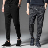 Men Fashion Drawstring Thick Casual Camouflage Ankle Tied Sweatpants