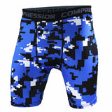 Compression Running Shorts Men Gym Fitness Camo Bodybuilding Tights Clothing Swimming Bottoms Training Workout Sports Shorts