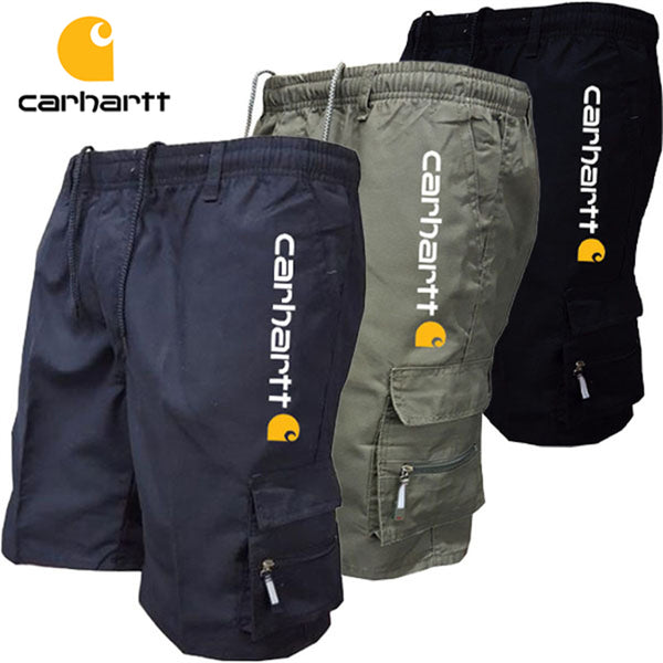 Summer Cargo Shorts Straight Cotton Thin Breathable Knee Solid Half Casual Pockets Pants